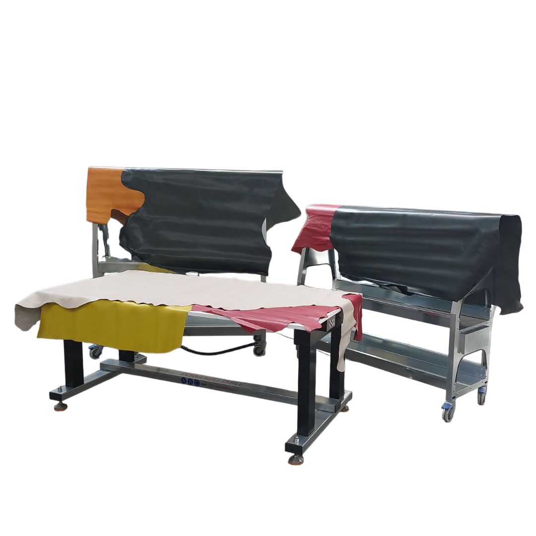 Powered Table: il nuovo tavolo da lavoro motorizzato di ABC in anteprima al Simac Tanning Tech 2025